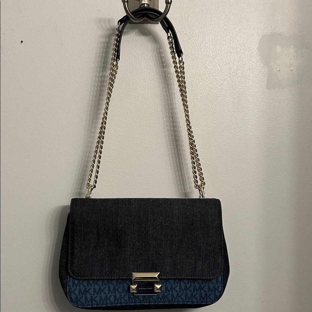 Michael Kors Blue Denim Shoulder Bag NWOT